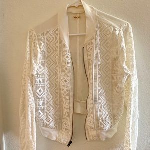 Hollister Lace Bomber Jacket